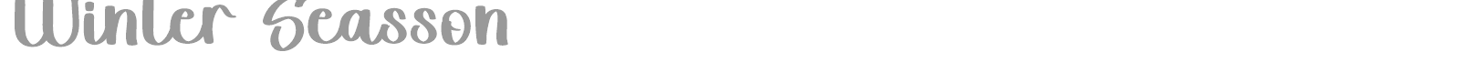 Winter Seasson font preview